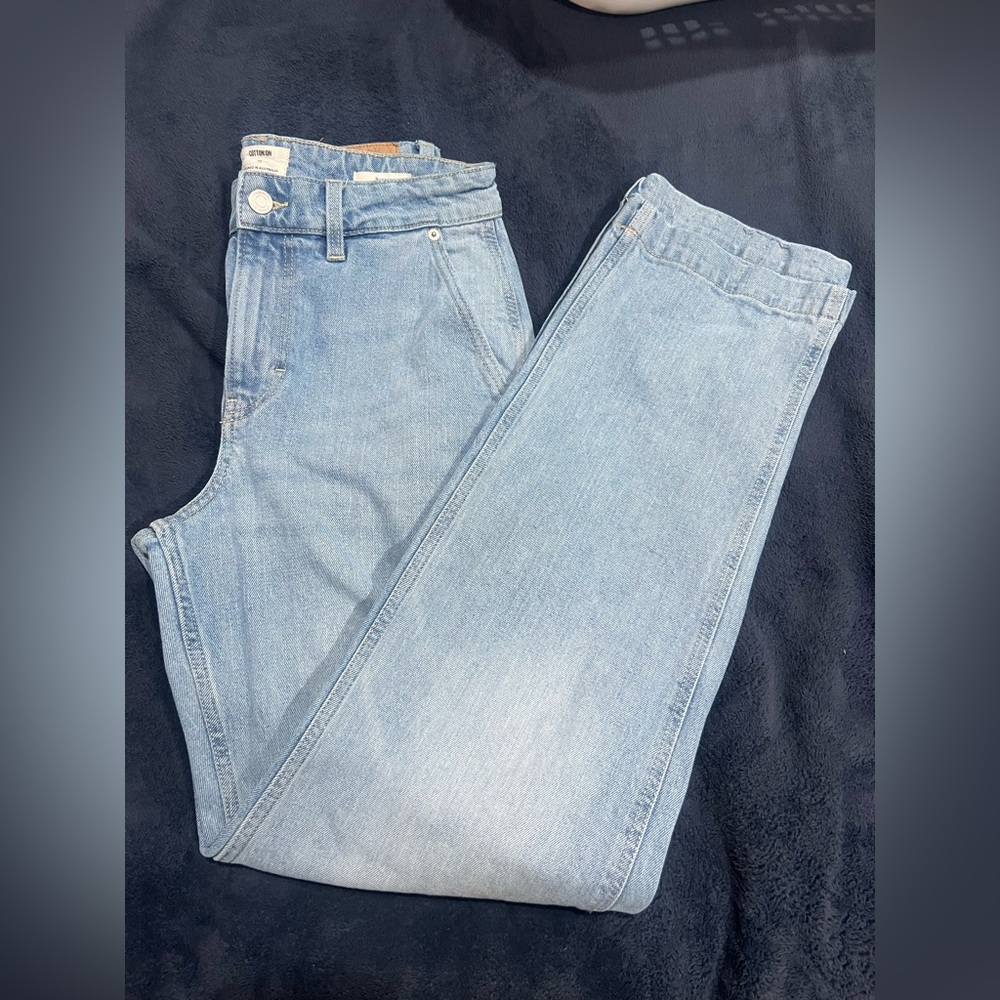 Cotton On Women's Light Blue Baggy Leg Jeans